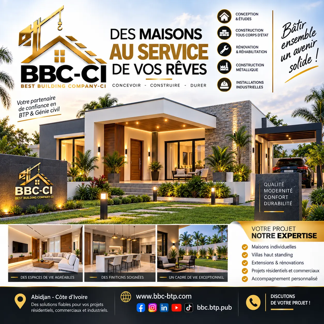 Maison contemporaine construite par BBC-CI