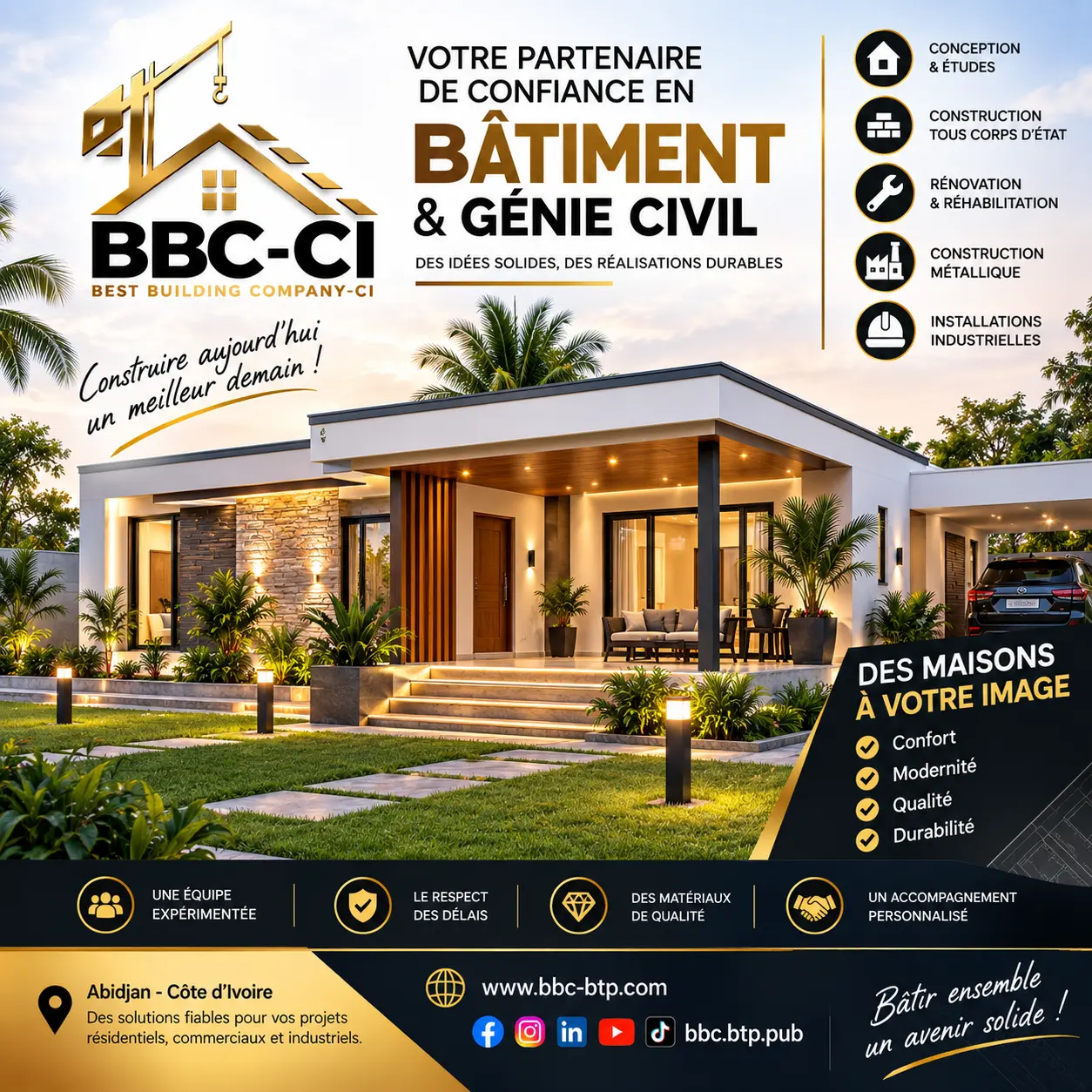 Projet de bâtiment et génie civil BBC-CI