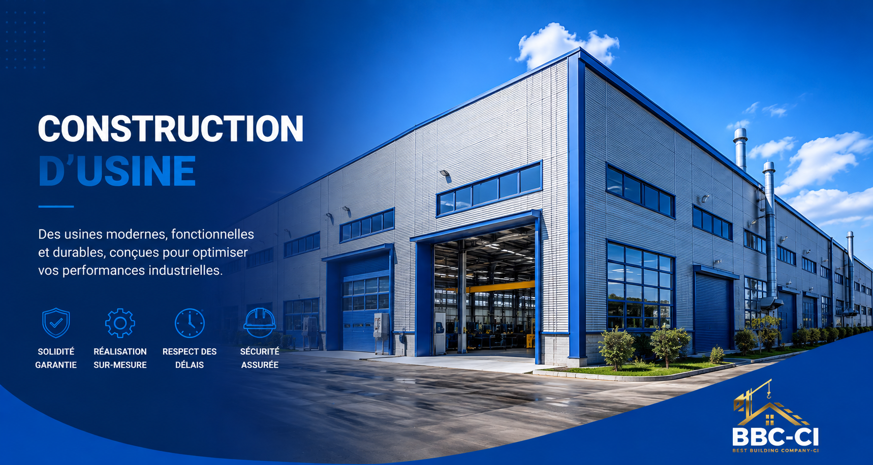 Construction d'usine