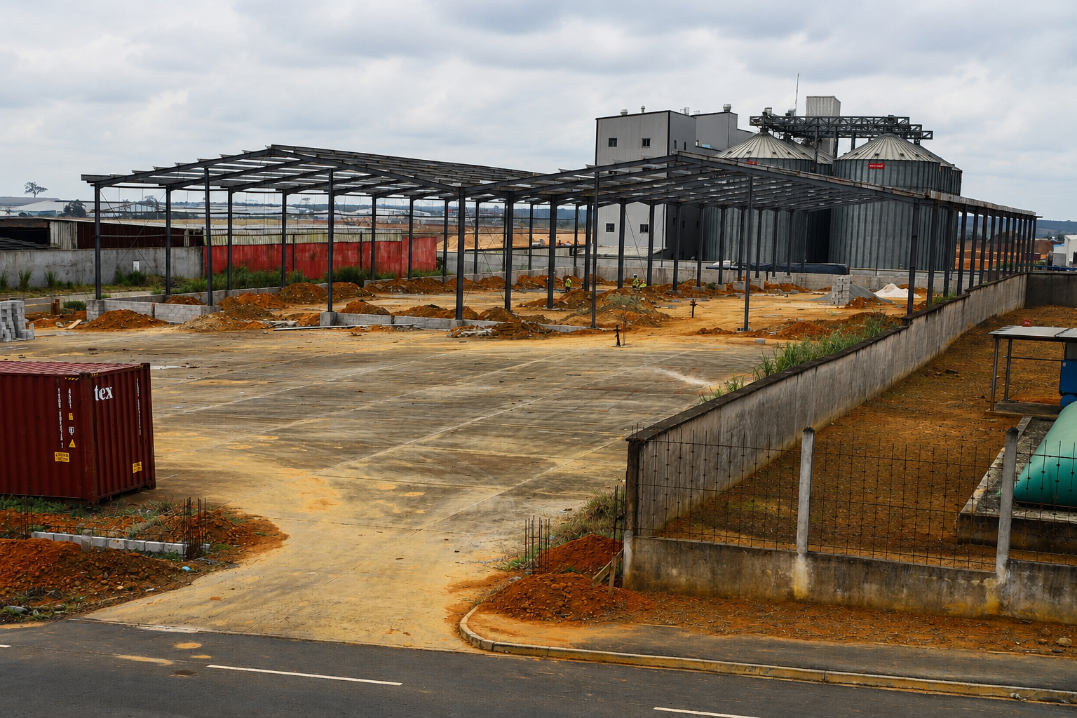 Extension de site industriel